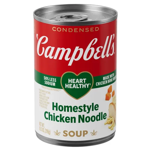 Vista 11 de Sopa condensada de fideos con pollo saludable para el corazón Campbell's, lata de 10.75 oz