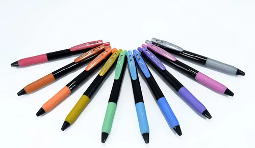 Vista 3 de Zebra Pen Sarasa Clip Decoshine - Bolígrafo de gel retráctil, punta fina de 0.020 in, colores metálicos surtidos, funciona bien en papel oscuro