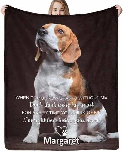 Vista 11 de Artsadd Manta conmemorativa personalizada con fotos para la pérdida de perros y gatos, manta conmemorativa personalizada, regalos de memoria amorosa