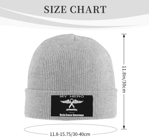 Vista 3 de Beanie Hat Stretchy Hat Soft Warmth Knit Hat Cap for Men & Women Unisex