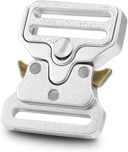 Vista 11 de Hebilla táctica de 3/4 pulgadas para pulseras de paracaídas, hebilla táctica de cuerda de paracaídas de metal para chaleco táctico, collar de perro