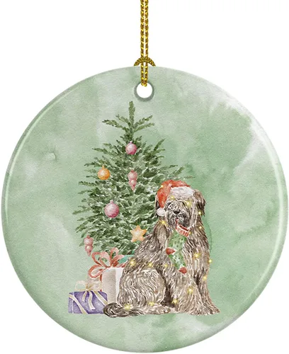 Vista 31 de Caroline's Treasures Bulldog, Bulldog inglés #2 y árbol de cerámica adorno colgante para árbol de Navidad, decoración colgante para el hogar