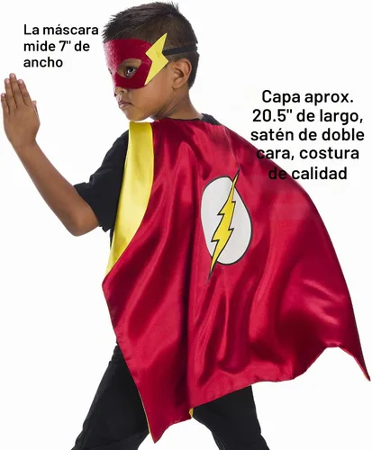 Vista 6 de Rubies Juego de capa de superhéroe exclusivo de Amazon con licencia oficial de DC Comics, surtido de 4 capas, 3 máscaras y 1 pieza en el pecho