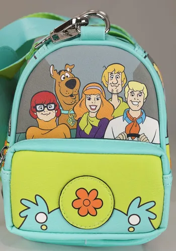 Vista 8 de Loungefly Bolso clásico Scooby Doo Mystery Machine Crossbody Bag Groovy Van accesorio de moda