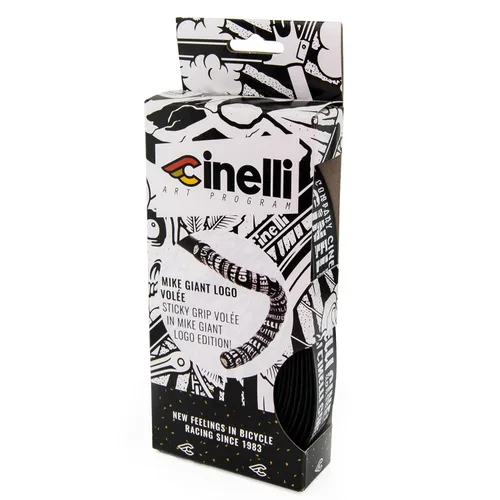 Vista 5 de Cinelli Cinta de manillar Volee Mike Giant, color negro bike-handlebar-tape