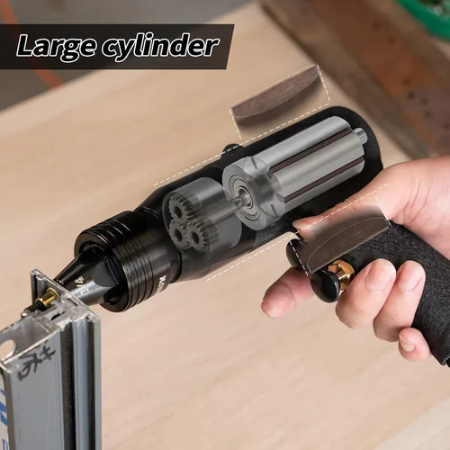 Vista 3 de Pistola Neumática de Tuerca Remachadora 3/8, 1/2 Pistola de Cabeza Autoblocante con Mandriles de Repuesto, Kit de Herramienta de Tracción de Tuercas