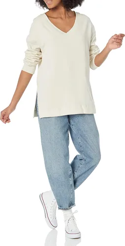 Vista 4 de GAP Camiseta tipo túnica de forro polar con cuello en V para mujer