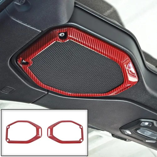 Vista 12 de JeCar Cubierta de marco de altavoz superior para Jeep Wrangler JL JLU Gladiator JT 2018-2023, accesorios interiores (azul)