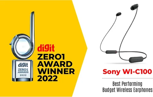 Vista 2 de Sony WI-C100 - Auriculares inalámbricos Bluetooth con micrófono integrado, color negro, (paquete de 2)
