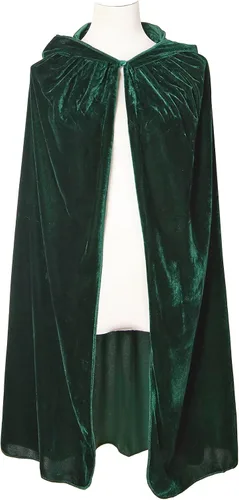Vista 4 de BEBEP Capa con capucha de terciopelo para niños de 39 pulgadas para Halloween, Navidad, disfraz de cosplay