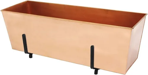 Vista 4 de Achla Designs Soportes de barandilla de cubierta de caja de flores para ventana, para 2 x 4, BGK-13