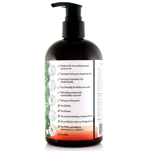Vista 3 de Coco Fiji Loción facial y corporal infundida con aceite de coco, loción para piel seca, crema facial hidratante y loción de masaje para mujeres