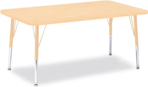 Vista 27 de Berries Mesa rectangular para actividades, altura E, Gris/Negro/Negro, 1