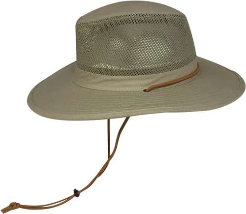 Vista 9 de Sombrero de pescador unisex Safari Sun con corona de malla transpirable