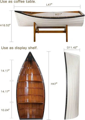 Vista 3 de SAILINGSTORY - Mesa de centro de madera para barcos