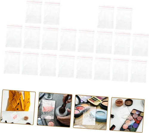 Vista 5 de EXCEART 4000 Pcs Bracelet Storage Bags Jewelry Storage Bag Bag Portable Small Transparent Seal Bag Jewelry Storage Pouch Jewelry Packing Bag Pe