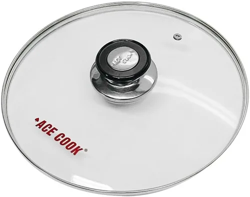 Vista 2 de Tapa de vidrio templado de repuesto de 7 "para sartén, sartén con mango resistente al calor