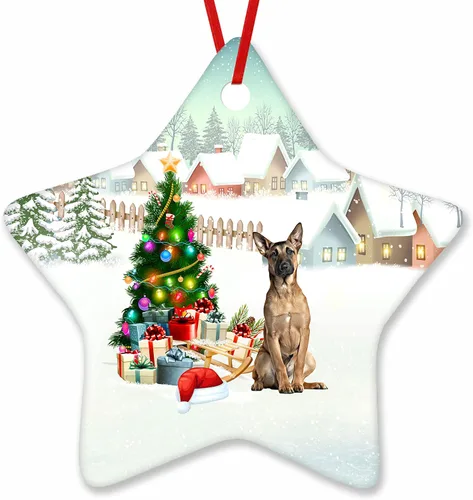 Vista 76 de Prezzy Airedale Terrier - Adorno para decoración de árbol de Navidad, regalos lindos para amantes de los perros, para familiares y amigos, nuevo