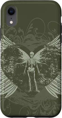 Vista 25 de Y2K Grunge Aesthetic Alt Goth Fairy Skeleton Wings Case for iPhone 17