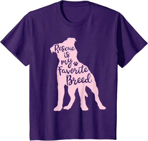 Vista 65 de Pitbull Rescue Is my Favorite Breed Dog Pit Bull Mama - Camiseta, Negro, S