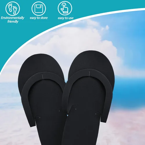 Vista 5 de Mepase 90 pares de pantuflas Pedi desechables de espuma a granel spa pedicura sandalias para invitados, mujeres y hombres, suministros de fiesta