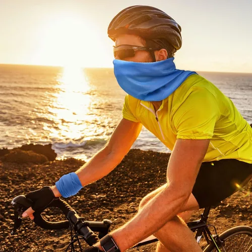 Vista 5 de Unittype 36 unidades de polainas para el cuello, bufanda, diadema sin costuras, bandana de tubo sin costuras, pasamontañas, máscara facial