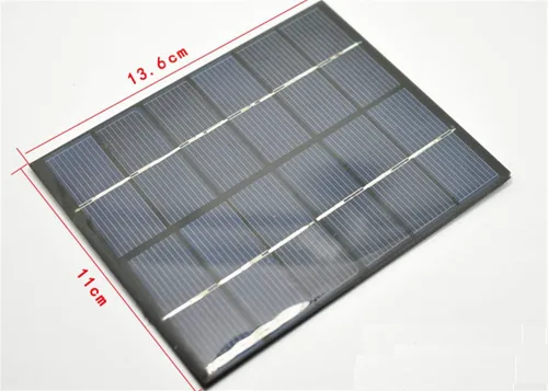 Vista 6 de Sunnytech 2w 6v USB mini panel solar módulo DIY polisilicio solar epoxi célula cargador B032