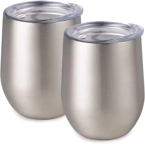 Vista 34 de Vaso de vino Maars Bev sin soporte de con paredes dobles aislantes al vacío de acero inoxidable de 12 onzas, Fucsia