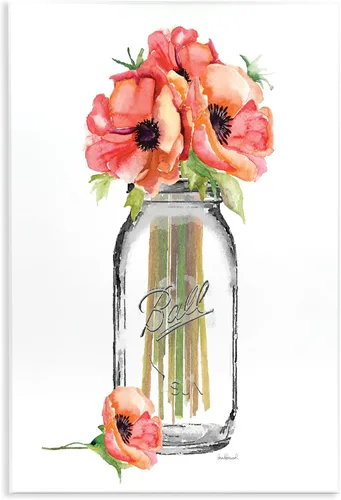 Vista 10 de Stupell Industries Blue Flowers - Placa de pared con diseño de acuarela, 10 x 15 pulgadas, multicolor Perfume Floral Azul