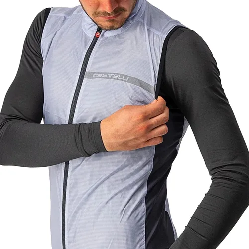 Vista 3 de Castelli Chaleco elástico de ciclismo Squadra para ciclismo de carretera y grava, ciclismo