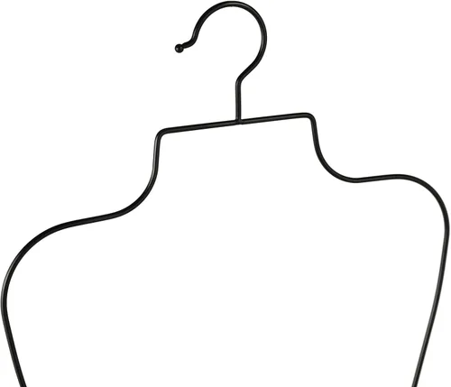 Vista 3 de Colgador de bikini de cuerpo completo con forma de metal y alambre para traje de baño, perchas para exhibición, paquete de 10 unidades (negro)