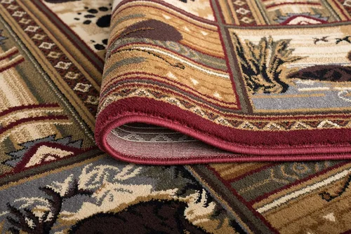 Vista 5 de Black Bear - Alfombra de pasillo de 3 x 8 pulgadas, color marrón, para pasillo, entrada o vestíbulo, estilo casa de campo, estilo oso largo