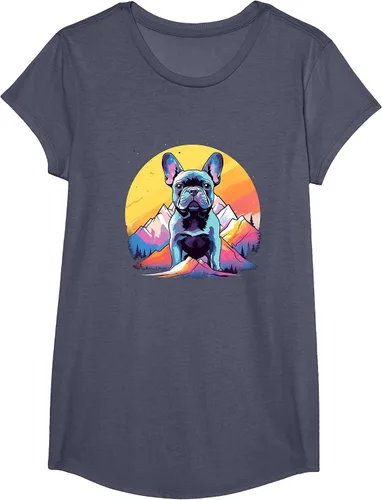 Vista 15 de French Bulldog Dog Men Women Kids T-Shirt Asphalt Grey