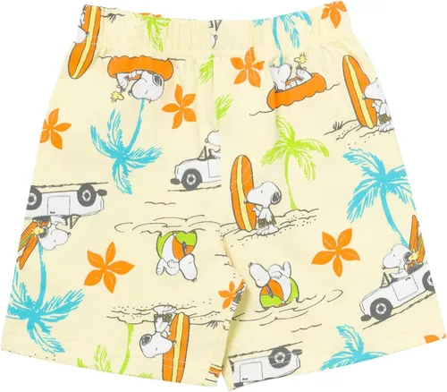 Vista 5 de PEANUTS Woodstock Snoopy - Conjunto de camiseta y pantalones cortos de felpa francesa para niño pequeño