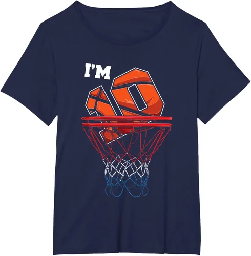 Vista 17 de Camiseta de regalo de cumpleaños con red de baloncesto de 10 años, Negro