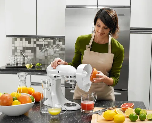 Vista 5 de Accesorio exprimidor de cítricos blanco KitchenAid para batidoras de pie KitchenAid, JE