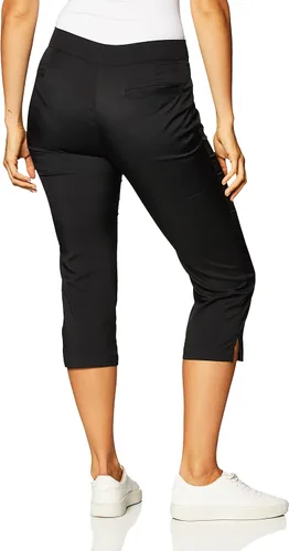 Vista 2 de PGA TOUR Pantalones de golf Tech Capri de 22 pulgadas para mujer con cintura elástica cómoda, talla 2 - 18 Plus