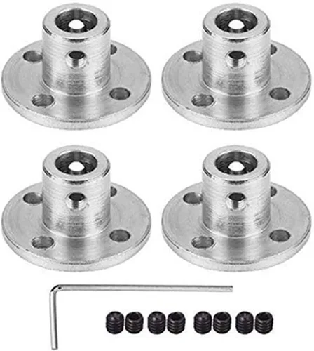 Vista 7 de Conector de acoplamiento de brida de 3 mm, accesorio acoplador de modelo de guía rígida, accesorios de eje para motores de modelo RC, bricolaje, 4
