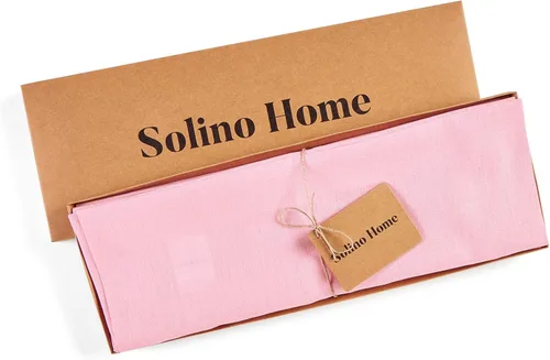 Vista 57 de Solino Home Juego de 4 manteles individuales blancos de 100 % lino puro de 14 x 14 pulgadas para invierno, San Valentín, primavera, Pascua, Fete