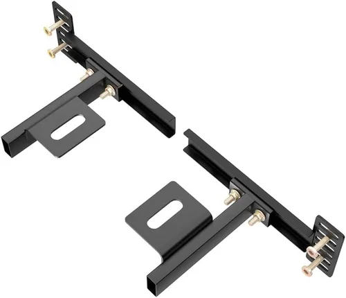 Vista 7 de Soportes de cabecera ajustables para marco de cama de metal, soportes universales para cabecero con kit de extensión de estribo para cama