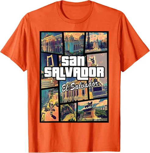Vista 70 de Camiseta Orgullosa de San Salvador Capital El Salvador