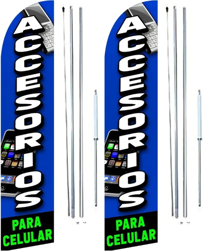 Vista 5 de OnPoint Wares Accesorios Para Celular Banderas - Paquete de 2 (accesorios no incluidos) S