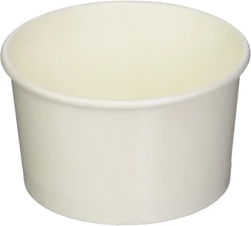 Vista 118 de Restaurantware Coppetta - Vasos de postre de 3 onzas, 50 tazas desechables para helado, tapas se venden por separado, cuencos de papel a cuadros