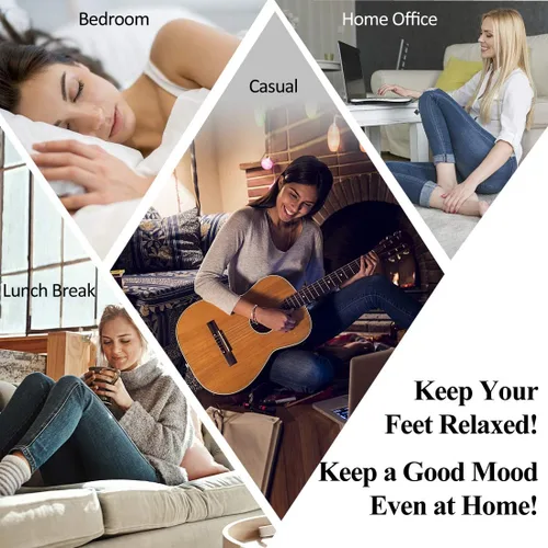 Vista 2 de Zapatillas de casa para mujer, cálidas, antideslizantes, para interiores