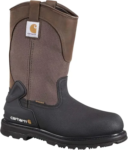 Vista 6 de Carhartt - Bota de trabajo impermeable Wellington con puntera suave de 11 pulgadas para hombre Heritage