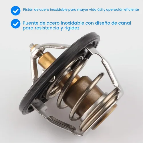Vista 3 de Termostato de motor con junta de repuesto 21200AA072 compatible con Subaru - Forester 1998-2013, Impreza WRX STI 1993-2014, Legacy 1990-2019