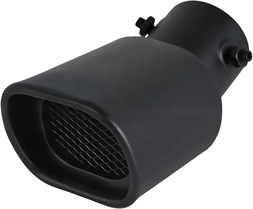 Vista 6 de Punta Cuadrada de Escape de Automóvil de Acero Inoxidable, de 2.5" a 3.7" Tubo de Escape Universal para Automóvil Tubo de Cola Garganta Tubo