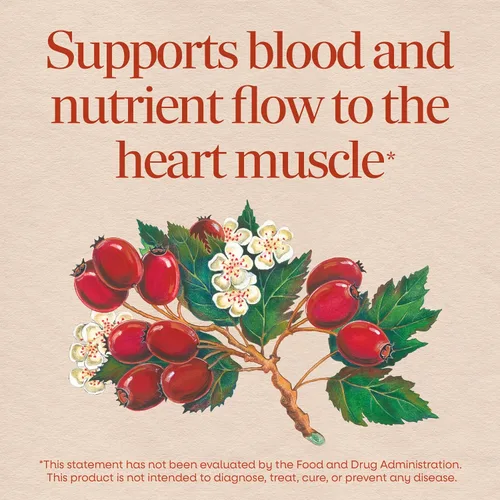 Vista 3 de Nature's Way Extracto de espino para el cuidado del corazón, apoya la función cardíaca saludable*, 120 tabletas