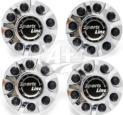 Vista 7 de Juego de simulador de rueda cromada ABS de 17 "para Chevy GMC Silverado 3500 2008 ~ 2010