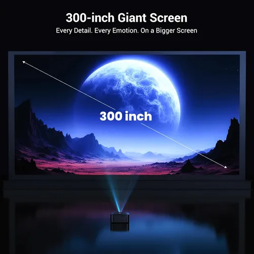 Vista 14 de Proyector HAPPRUN 1500 ANSI con licencia oficial de Google TV para Negro